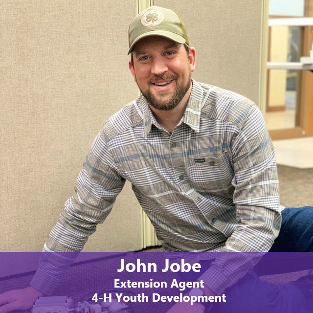 John Jobe, Extension Agent, 4-H Youth Development